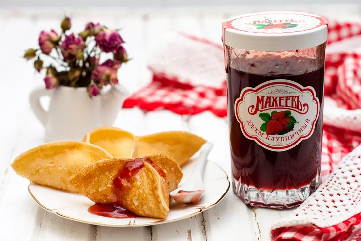 Блинчики с клубничным джемом: шаг 7