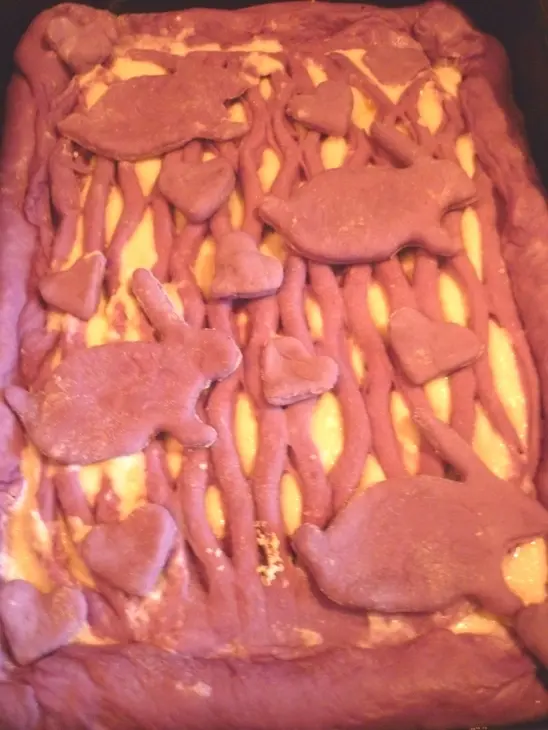 Сиреневый пирог с цветной капустой и сыром: шаг 5