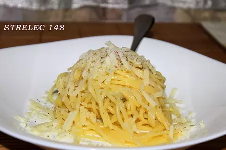 Паста с трюфельным маслом и сыром пекорино: шаг 2