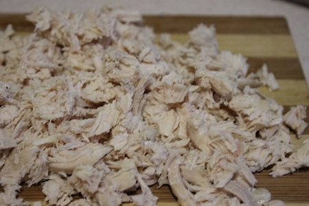 Волованы с курицей и грибами в сливочно-соевом соусе: шаг 2