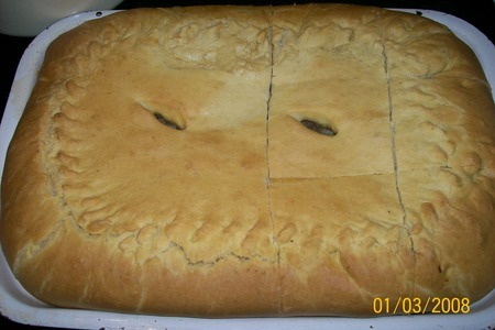 Пироги из бездрожжевого сдобного теста (с мясом и с яблоками): шаг 4