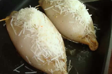Кальмары фаршированные рыбой горячего копчения: шаг 6