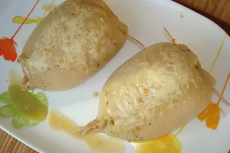 Кальмары фаршированные рыбой горячего копчения: шаг 7