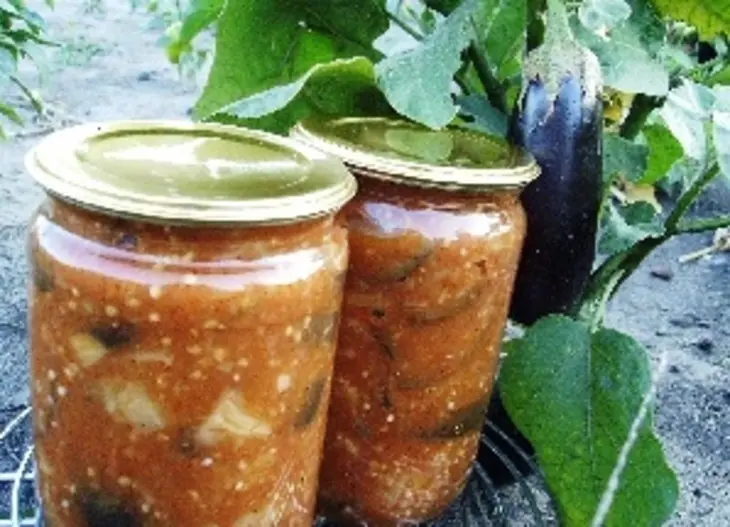 Острая закуска из баклажан на зиму: шаг 6