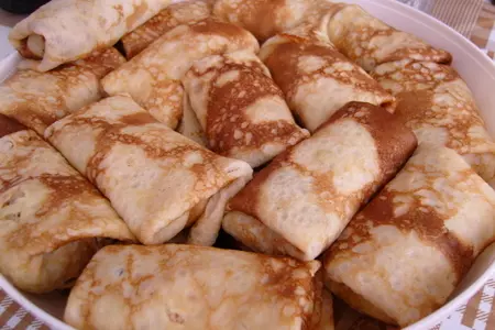 Блинчики с грибами и капустой: шаг 6