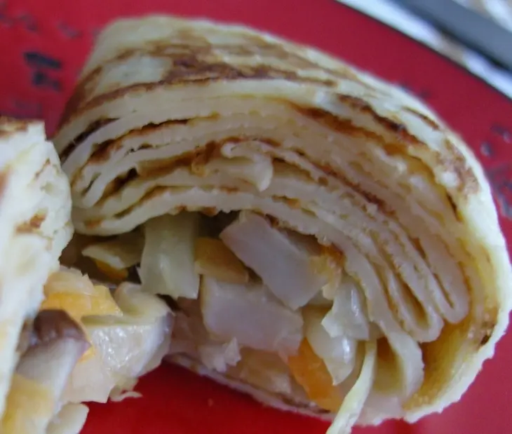 Блинчики с грибами и капустой: шаг 8