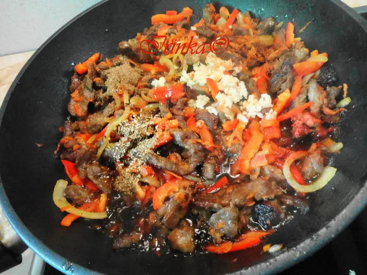 Мясо по-китайски "веревочка": шаг 5