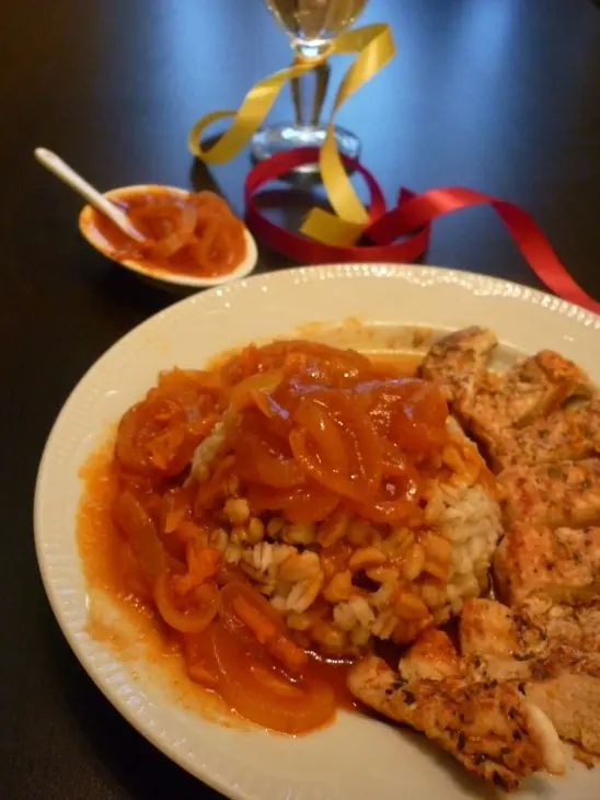 Перловый гарнир к нежной курочке: шаг 5