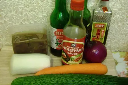 Салат по-китайски с прессованными свиными ушами: шаг 5
