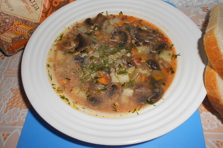 Суп с гречкой и шампиньонами: шаг 9