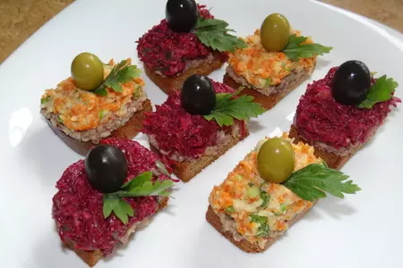 Закусочные тосты с овощами и сардиной: шаг 6