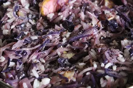 Тушеная капуста с рисом и яблоками: шаг 7