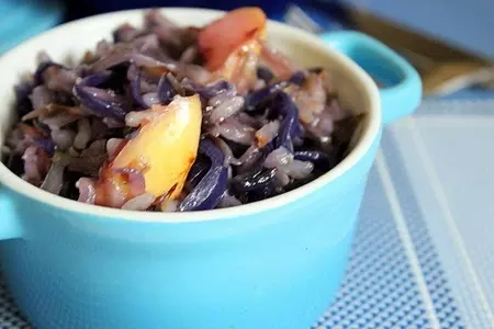 Тушеная капуста с рисом и яблоками: шаг 9