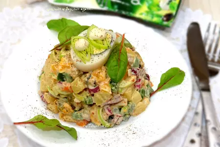 Салат ассорти с морепродуктами: шаг 4