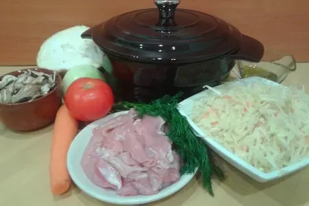 Щи из квашеной капусты: шаг 1