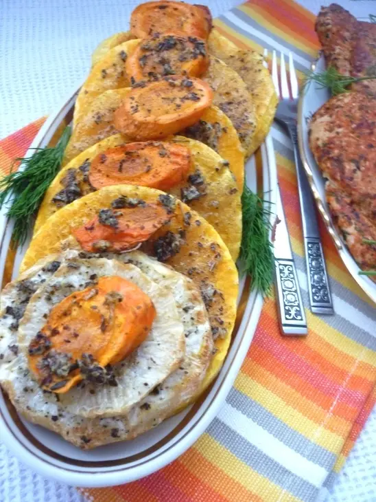 Запечённые овощи к нежной курочке: шаг 6