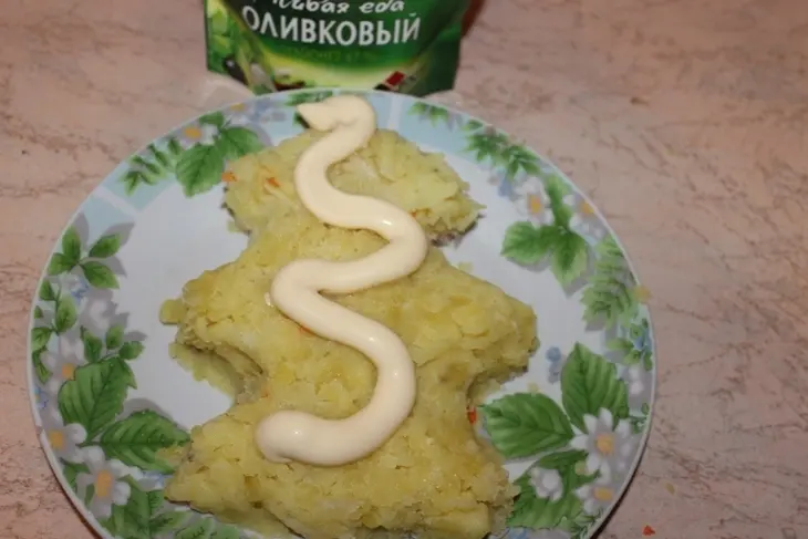 Елочка с лисичками: шаг 3
