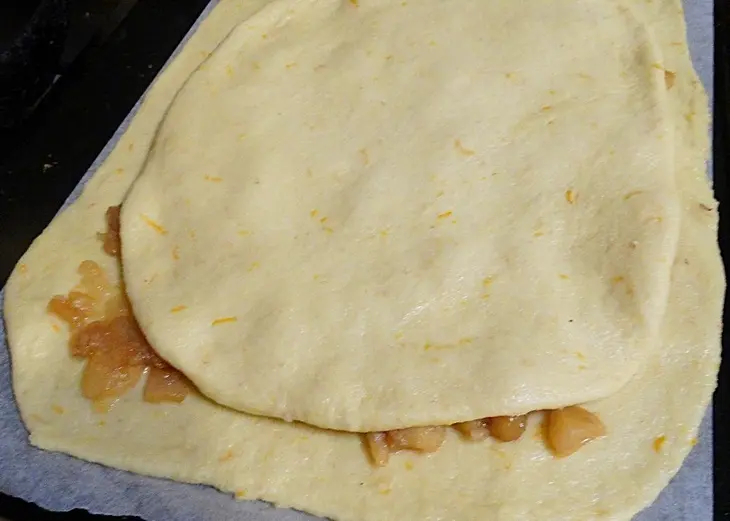Яблочный пирог из крупчатки.: шаг 6