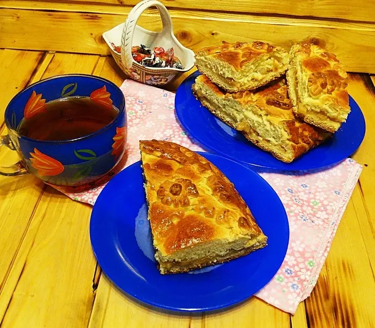 Яблочный пирог из крупчатки.: шаг 9