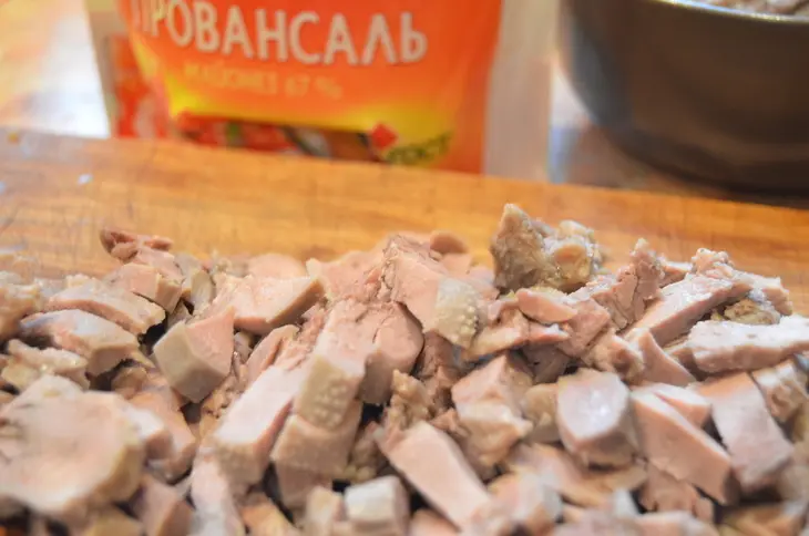 Салат "молчание ягнят": шаг 3
