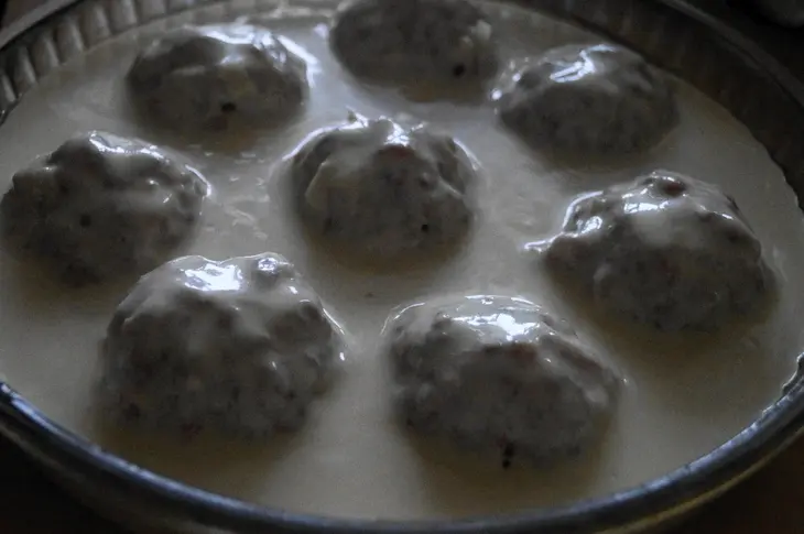 Пирог с тефтелями из риса и мяса: шаг 7