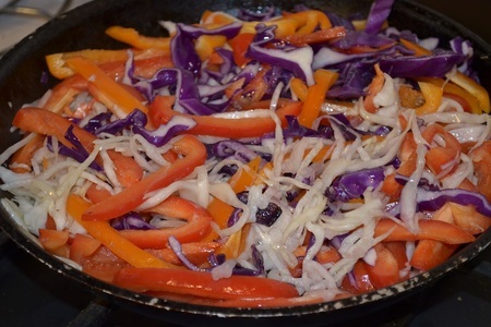 Филе нежной курочки с ярким овощным гарниром : шаг 2