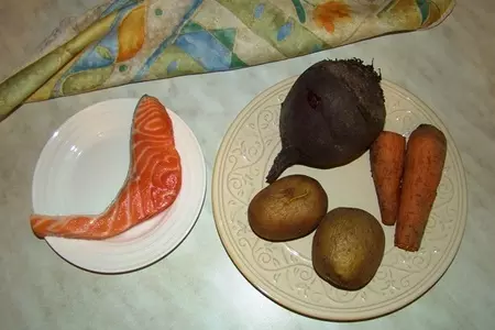 Лосось под "шубой": шаг 1