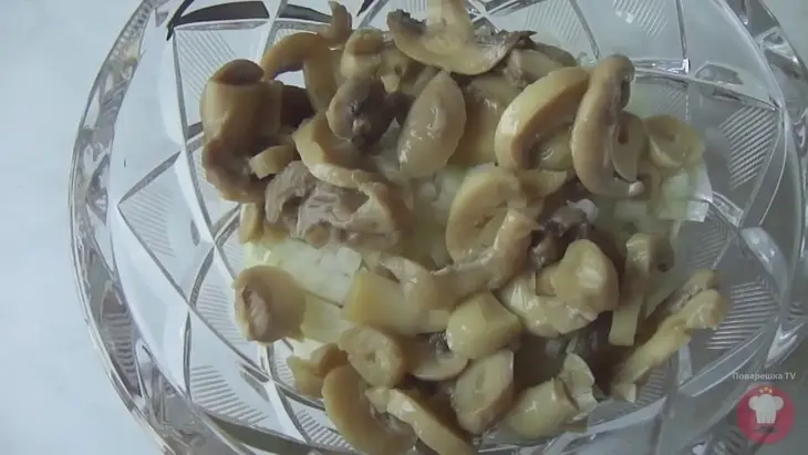 Лаваш с грибами и сыром: шаг 2