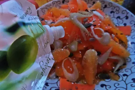 Морковка с тыквой под майонезным соусом: шаг 6