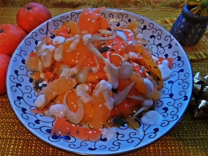Морковка с тыквой под майонезным соусом: шаг 7