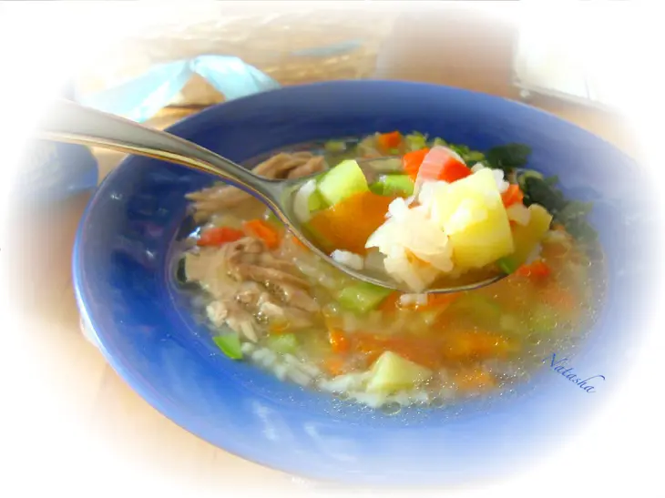 Куриный суп с рисом и овощами: шаг 6