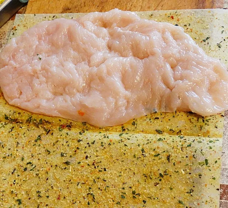 Нежная курочка с кускусом и овощами гриль.: шаг 7