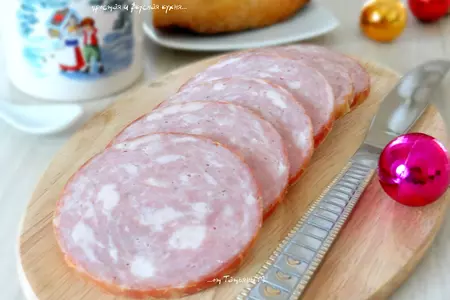 Простая свиная колбаса вкусная: шаг 4