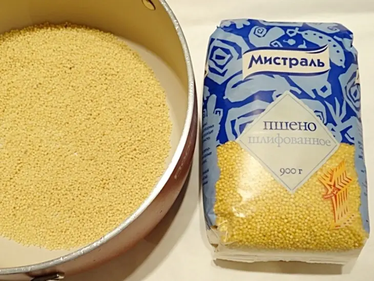 Чизкейк с пшеном: шаг 1