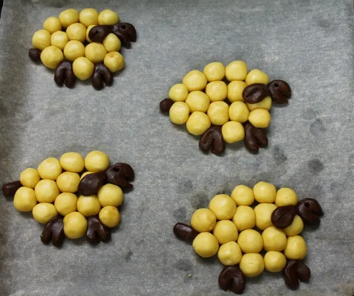 Новогоднее печенье "овечки": шаг 5