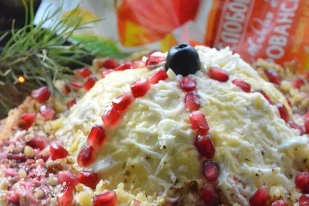 Салат "шапка мономаха": шаг 9