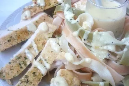Паста linguine с лимонным соусом для нежной курочки с чесноком: шаг 7