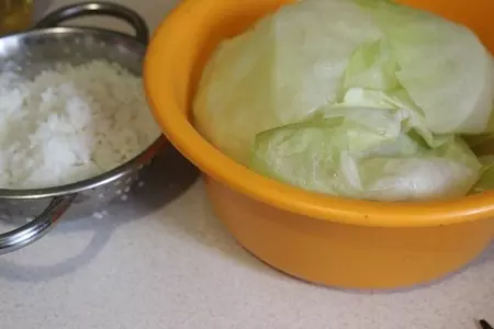Голубцы с мясом, рисом и грибами: шаг 3