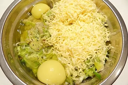Пирог с рисом, луком -пореем и сыром: шаг 4