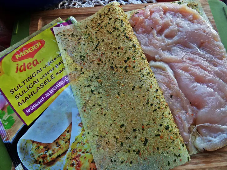 Курица с гарниром из брокколи и чечевицы: шаг 7
