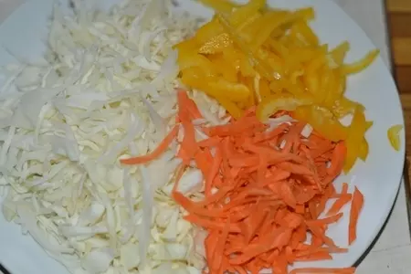 Куриное филе с теплым салатом из капусты.: шаг 1