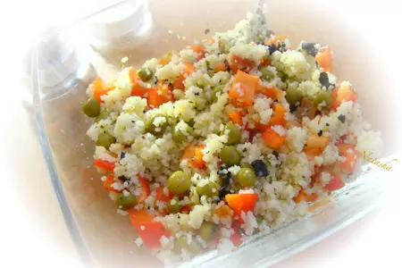 Салат с кус-кусом и копчёной форелью: шаг 5