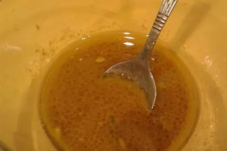Закуска из баклажана и маша с маринованным фенхелем и моцареллой: шаг 9