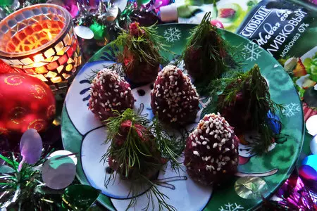 Свекольные "ёлочки" для детского стола: шаг 8