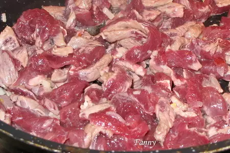 Бефстроганов с рисовым барашком: шаг 2