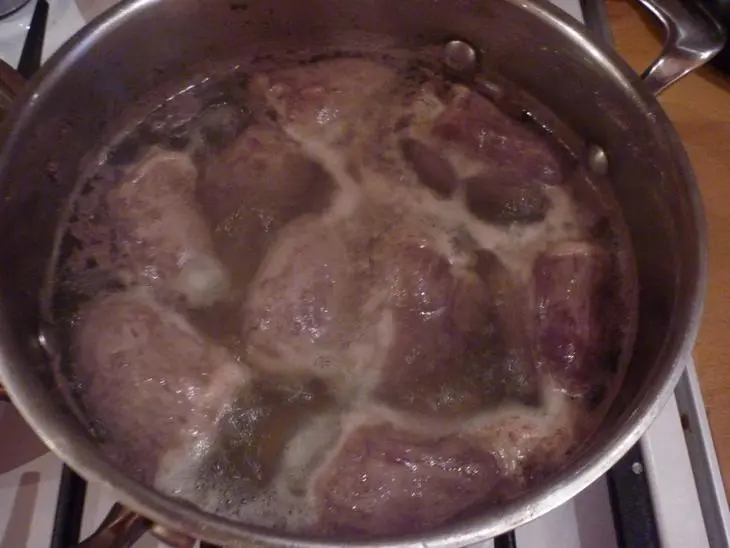 Овощной салат с сердечками индейки терияки: шаг 1
