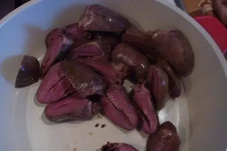 Овощной салат с сердечками индейки терияки: шаг 4
