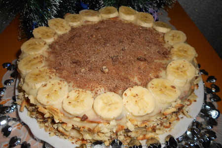 Творожно-банановый торт: шаг 9