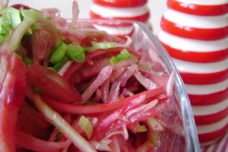 Салат из  свежей капусты с добавками «розовая пантера».: шаг 7