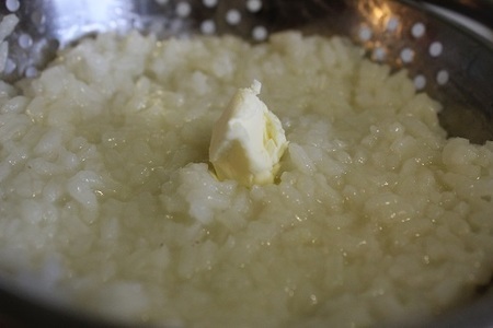 Сливочный суп с форелью и рисом: шаг 7